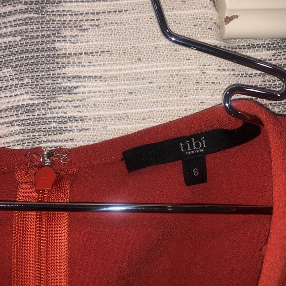 Tibi Shift Dress with Ruffle - Picture 4 of 5